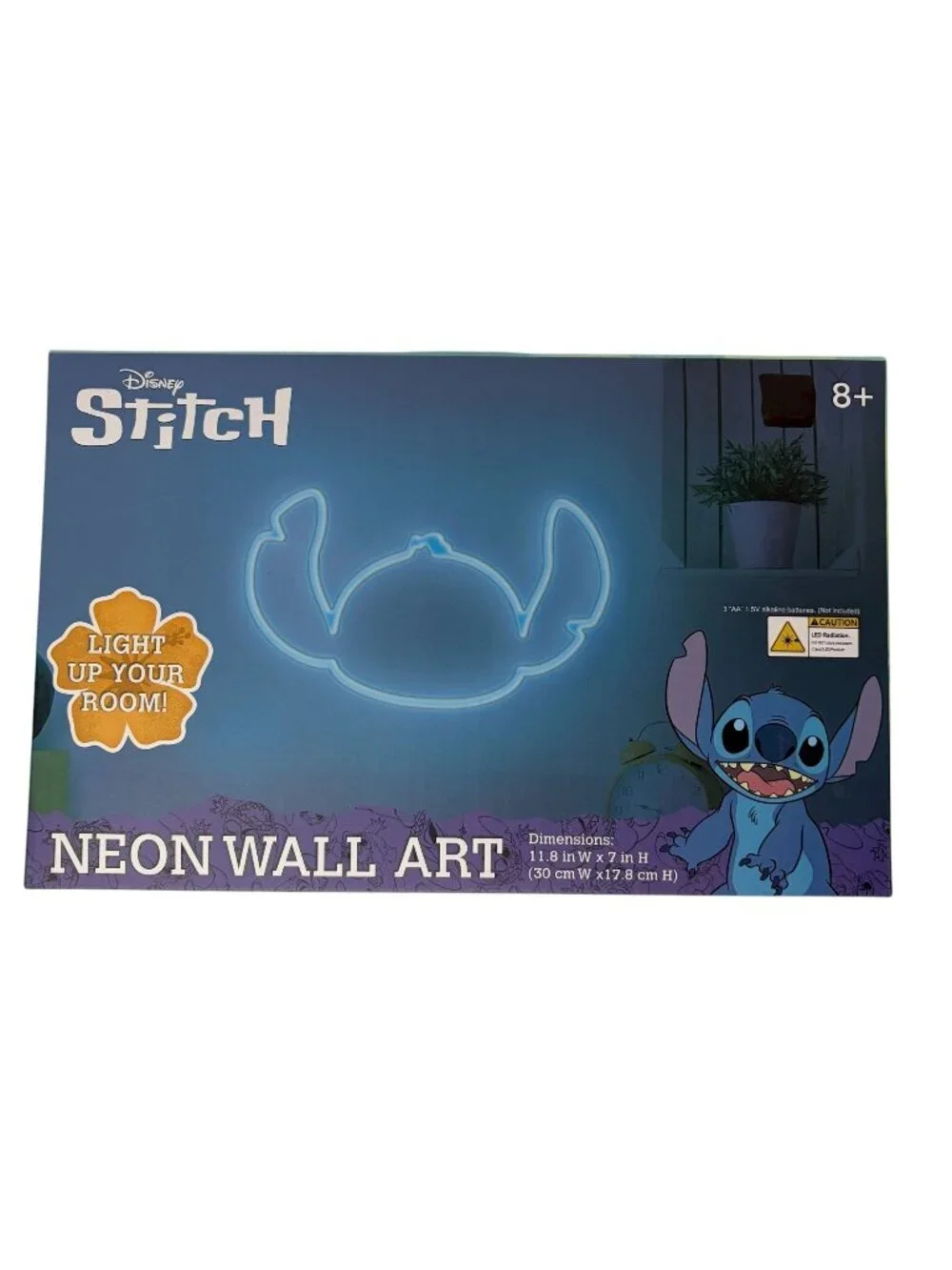 Disney Stitch Neon Wall Art LED Light Up Sign New In Box